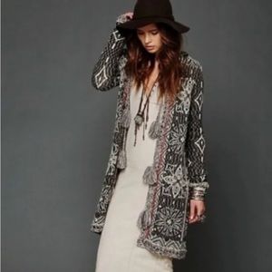 Free People Kai Pom tassel hooded sweater